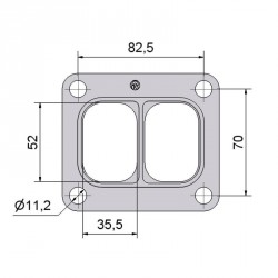 Pochette de joints T4 Twin Scroll + huile GT30/35 et GT42