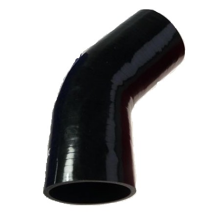 Coude silicone à 45° et diamètre intérieur 19 mm
