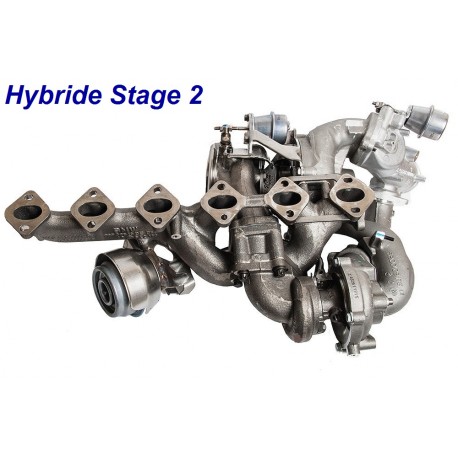 Turbo Hybride STAGE 2 pour BMW 335d E90 et 535d E60 3.0 Diesel Dual-stage 286cv