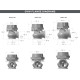 Wastegate Externe GARRETT GVW-40 Rouge