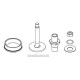 Kit Soupape pour Wastegate Externe GARRETT GVW-40 (soupape, guide, rondelle et écrou)