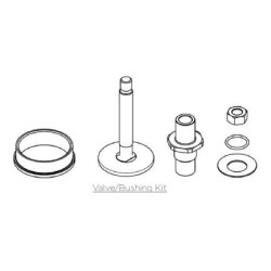 Kit Soupape pour Wastegate Externe GARRETT GVW-40 (soupape, guide, rondelle et écrou)