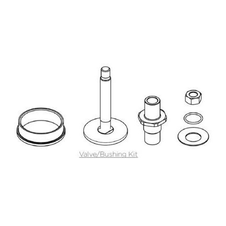 Kit Soupape pour Wastegate Externe GARRETT GVW-40 (soupape, guide, rondelle et écrou)